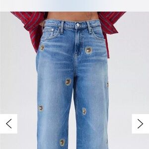 Tommy Hilfiger embroidered crest logo mid-rise jeans